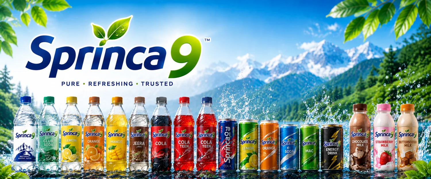 Sprinca9 beverage assortment
